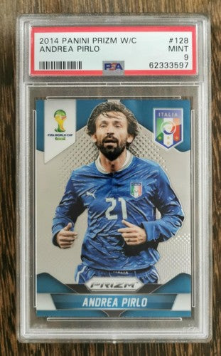 2014 Panini Prizm World Cup 128 Andrea Pirlo PSA 9 MINT