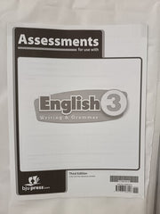 English 3 Assessments, 3rd ed. (BJU Press 3rd Grade English)