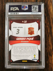 2014 Panini Prizm World Cup Stars 32 Gerard Pique PSA 8