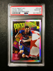 Lionel Messi Topps Finest 2019 UCL Prized Footballers PSA 10 GEM MT