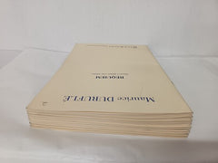 REQUIEM OPUS 9: SOLI, CHOEURS, ORCHESTRE ET ORGUE, REDUCTION POUR CHANT Set of 9