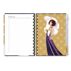 Claire Coxon Art Deco 2026 Organiser Diary | Hardback Weekly Planner with Tabs,