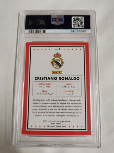 2015 Panini Donruss #1 Cristiano Ronaldo PSA 9 MINT