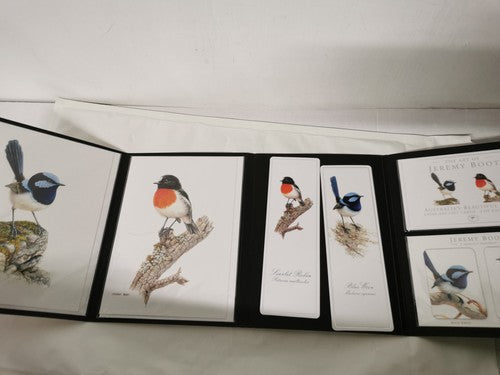 Jeremy Boot Australia's Beautiful Birds Gift Folder Cards Magnets Bookmarks Set