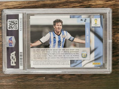 2014 Prizm World Cup Net Finders Lionel Messi #2 PSA 9 Argentina, Barcelona