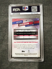 Antoine Griezmann Topps Finest 2019 UCL Purple Refractor PSA 9