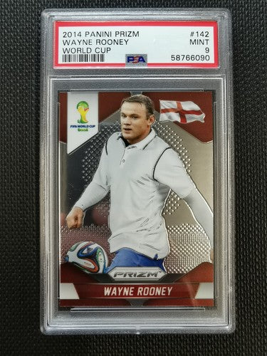 2014 Panini Prizm World Cup Wayne Rooney PSA 9 #142