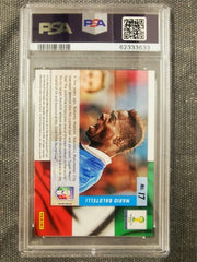 Mario Balotelli 2014 Panini Prizm World Cup Net Finders RD/WT/BL.PWR.PLD PSA 9