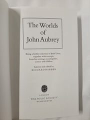 The Worlds of John Aubrey - Folio Society Edition 1988 with Slipcase