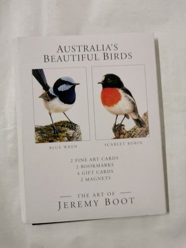 Jeremy Boot Australia's Beautiful Birds Gift Folder Cards Magnets Bookmarks Set