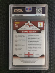 2014 Panini Prizm World Cup Wayne Rooney Blue & Red Wave Prizm PSA 9 #142