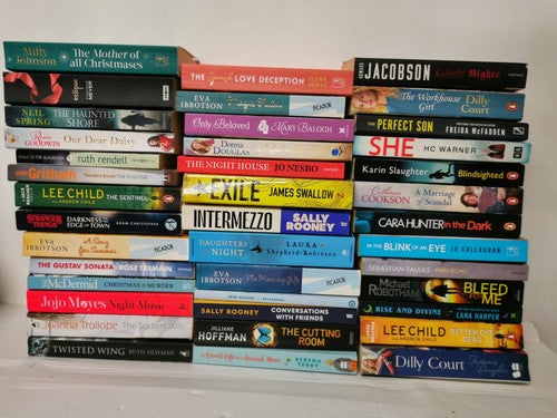 40 Mixed Fiction Paperback Books â Crime, Romance & Contemporary Bundle