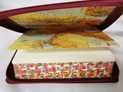 Russian Bible Medium Size Zipper Thumb Index Rose Edges - ÐÐ¸Ð±Ð»Ð¸Ñ 040 Ð±Ð¾ÑÐ´Ð¾ Ñ ÑÐ²Ðµ