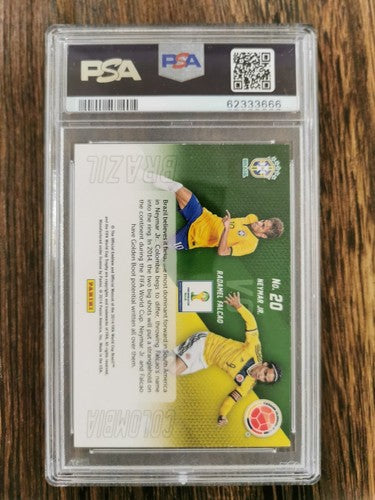 2014 Panini Prizm World Cup Matchups 20 Neymar Jr.\Radamel Falcao PSA 9 MINT
