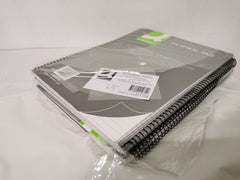 Q-Connect Ruled Margin Spiral Soft Cover Notebook 160 Pages A4 (5 Pack) KF01072