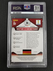 2014 Panini Prizm W/C Bastian Schweinsteiger PSA 10 GEM MT RED/WHT/BLUE PWR.PLD