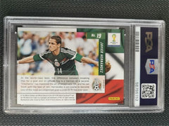 2014 Panini Prizm World Cup Javier Hernandez Net Finders BL/RD Wave Prizm PSA 9