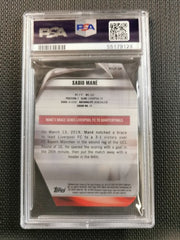 Sadio Mane 2019 Topps Finest UCL Performers Die Cut Gold PSA 10 GEM MT POP 1