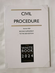 Civil procedure Summer 2024, 2nd supplement to the 2024 The White Book Service