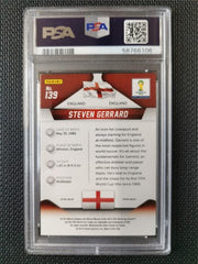 2014 Panini Prizm World Cup Steven Gerrard Yellow & Red Pulsar PSA 10 GEM MT