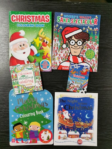 6 Young Children's Christmas Stories, Colouring, Sticker & Activity Books