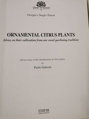 Ornamental Citrus Plants; Advice on their cultivation..