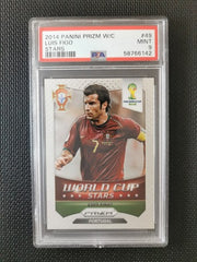 2014 Panini Prizm World Cup Stars Figo Portugal PSA 9 #49