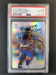 Ousmane Dembele Topps Finest 2019 UCL Finest Phenoms PSA 10 GEM MT