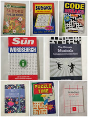 Bumper Bundle of 8 Mixed Puzzle Books *Unused* - Wordsearch, Crossword, Sudoku