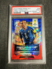 Fabio Cannavaro 2014 Panini Prizm World Cup Stars Blue & Red Wave Prizm PSA 9