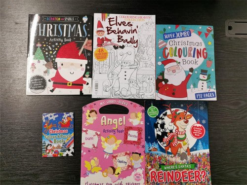 6 Young Children's Christmas Colouring, Sticker & Activity Books