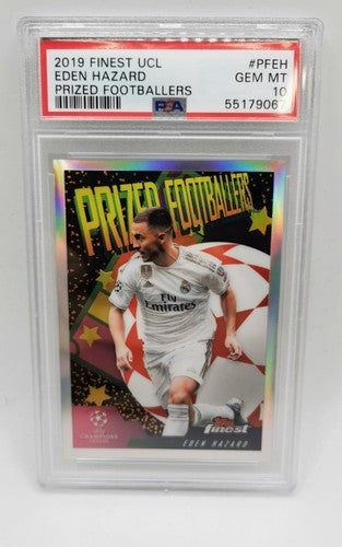 2019 Finest UCL Eden Hazard Prized Footballers PSA10