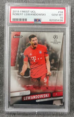 Robert Lewandowski 2019 Finest UEFA Champions League #58 PSA 10 GEM MT