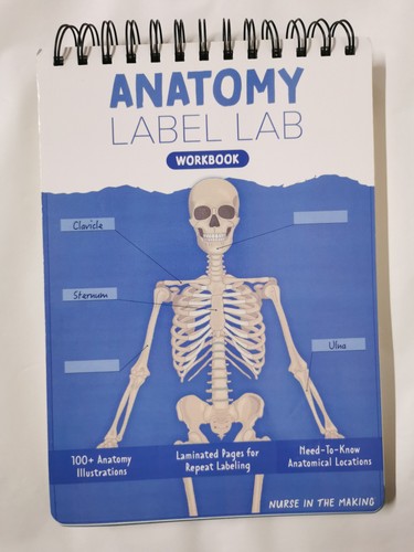 Anatomy Label Lab Workbook, Creative Human Anatomy Busy Book,