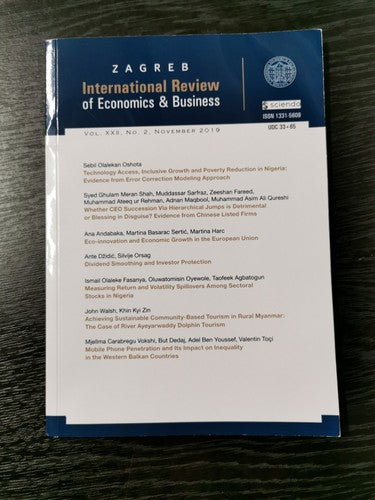 Zagreb International Review of Economics & Business Vol XXII, No 2, Nov 2019