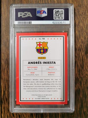 2015 Panini Donruss Andres Iniesta #72 PSA 9 MINT POP 2