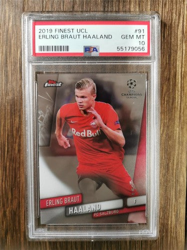 Erling Braut Haaland 2019 Topps Finest PSA 10 GEM MT Rookie