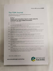 The TQM Journal: Volume 31 Issue 6 - Quality and innovation: