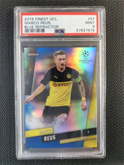 Marco Reus Topps Finest UCL 2019 Blue Refractor PSA 9 [150]
