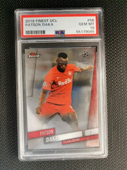 Patson Daka 2019 Topps Finest PSA 10 GEM MT