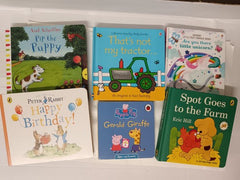 6 Babies Picture Board Books for Babies & Toddlers Early Readers Random Lot