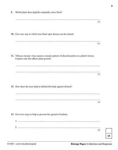 GCSE Combined Science: AQA 10-Minute Tests - Foundation (includes answers): for