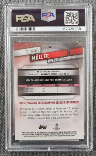 Thomas Muller 2019 Finest UEFA Champions League #52 PSA 10 GEM MT