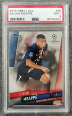 Kylian MbappÃ© Topps Finest 2019 UCL PSA 9 France PSG #89