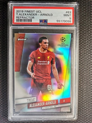 Trent Alexander-Arnold Topps Finest 2019 UCL Refractor PSA 9 Liverpool, England