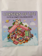 Corners of Life, Cute & Comfy Coloring Book