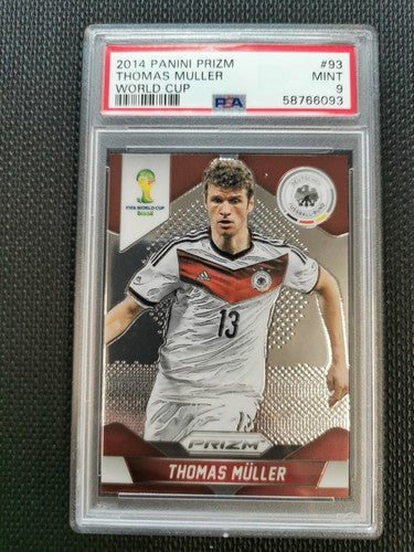 2014 Panini Prizm World Cup Thomas MÃ¼ller PSA 9 #93 Germany