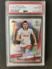 Marcel Sabitzer Topps Finest UCL 2019 Refractor PSA 10 GEM MT