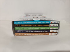 5 Great British Maps Box Set: Adventure, Bucket List, Film & TV, Food & Drink