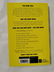 The One Thing: The Surprisingly Simple Truth Behind Extraordinary Results